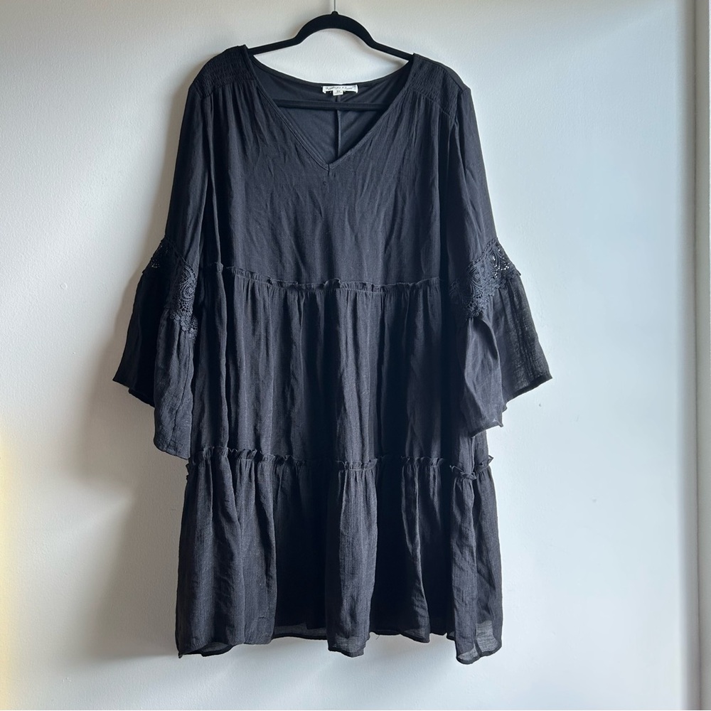 Elegant Black Long Sleeve Dress